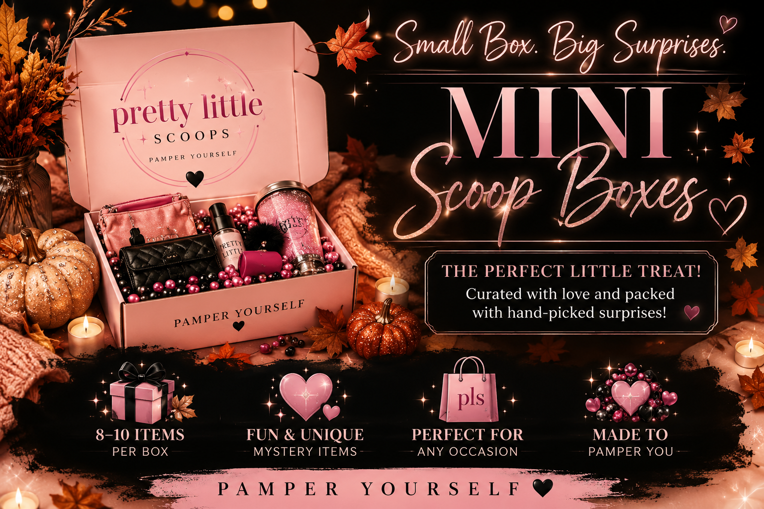 Pretty Little Scoops adult mini scoop boxes (8-10 items ) 🎀